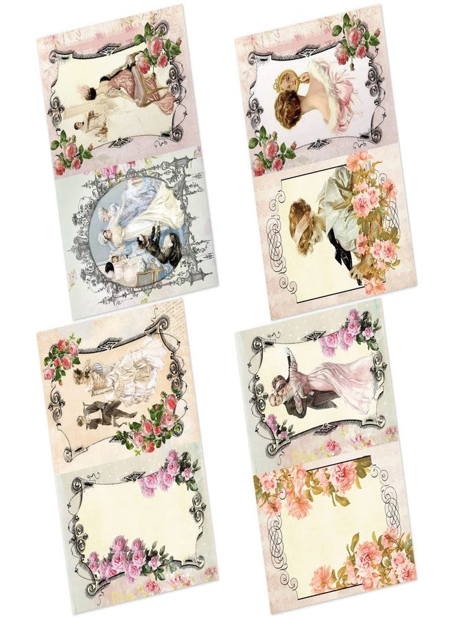 CrafTangles Decoupage Paper Pack - Happily Ever After (A4) - 4 sheets - Image 1